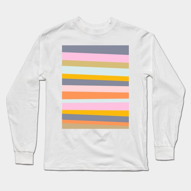 Serene Stripes Long Sleeve T-Shirt by ApricotBirch